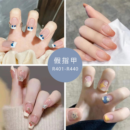 Summer thin cute nail stickers, wholesale, ready-made product