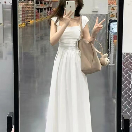 Summer dress, design long skirt, trend of season