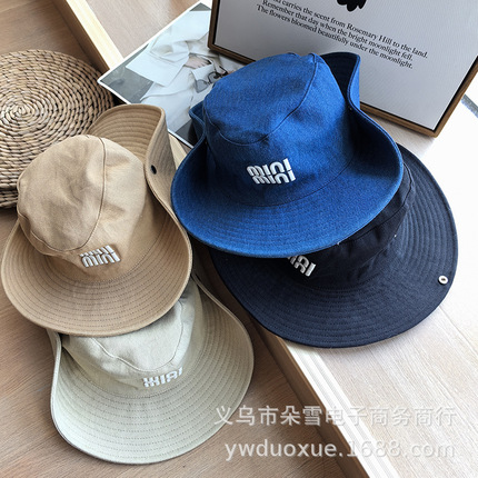 Tide, denim travel hat for photo sessions solar-powered, sun protection